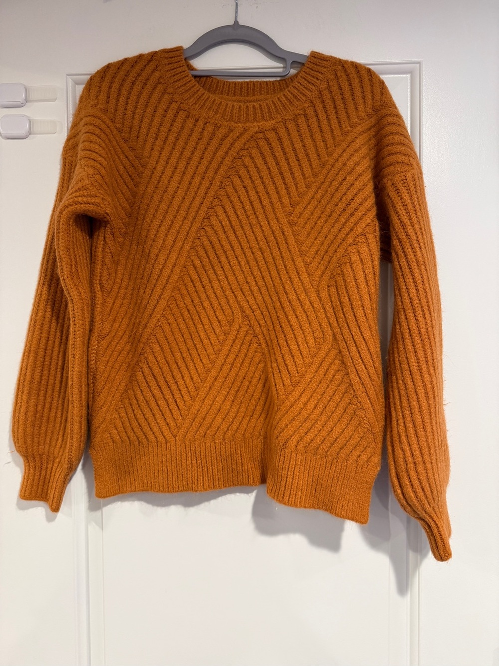 Heartloom Orange Sweater Women's XS NWT Cozy Chunky Knit Boho Fall Cottagecore
